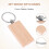 50 Blank Wooden Keychain Rectangular Engraving Key ID Can Be Engraved DIY 5