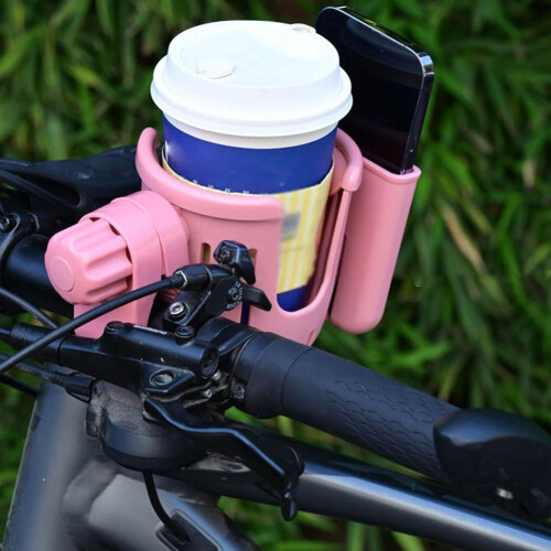 Universal stroller cup and phone holder adjustable for 2