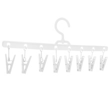 1 perchero rectangular de plástico de estilo nórdico minimalista para organización de armarios y uso doméstico.