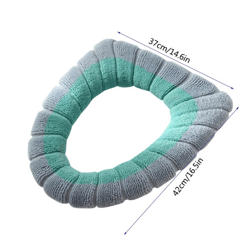 Housse de siège de toilette tricotée – Douce, lavable et extensible 2