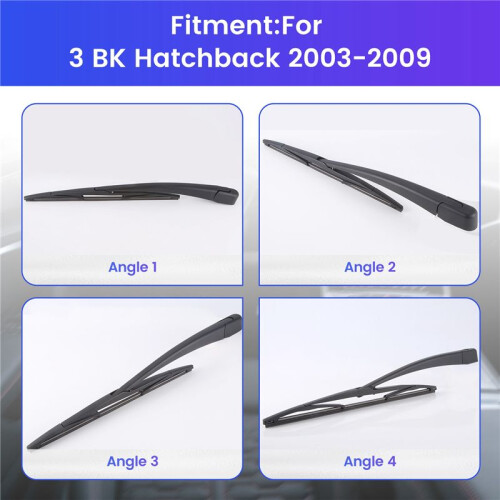 Rear Window Wiper Blade & Windshield Wipers Arm for  3 BK Hatchback 2003-2009