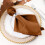 5 stk. 17" polyesterstofservietter kanelbrune 7