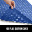 Tapete de chuveiro quadrado 21x21 polegadas azul royal com ventosas 4