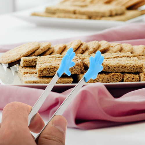 Pinça de Cozinha Mini para Servir Alimentos, Azul 1