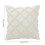 Coussin de canapé beige à carreaux avec fermeture éclair invisible 3