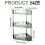 Corner Bathroom Organizer Plastic3-Tier Green 3
