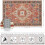 Vintage orange 12x1,8 m tæppe – maskinvaskbar chenille 2