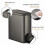 Κάδος απορριμμάτων μπάνιου Slim6L με καπάκι Soft-Close, από ανοξείδωτο ατσάλι, 3