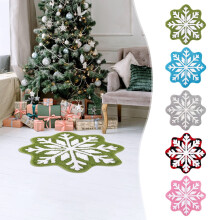 Weihnachtsfußmatte für den Eingangsbereich, Winterliche Schneeflocken-Fußmatte, Elegante, rutschfeste und waschbare Willkommensmatte für die