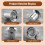 Stainless Steel Tea Strainer, Teapot, Tea Sieve, Coffee Cup, Leaking Sieve, Flat Bottom, High Density Filter with Handle 3