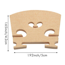 10 Peças Tipo Maple Violin Bridge para 1/8 e 1/4 e 1/2 e 3/4 e 4/4 Violin Bridges Violin Parts Instrumentos de Corda