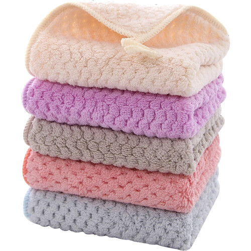 Prosoape de mână cu bucle de agățare – 25x25cm, pachet de 5