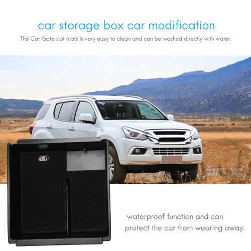 Armrest Box Storage for  D-MAX MU-X 2012 - 2019 DMAX MUX Tidying Box BLACK 2