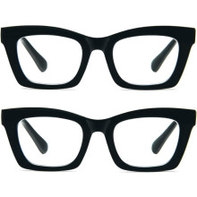 Lunettes de lecture style Oprah pour femmes, style Stylis, avec filtre anti-lumière bleue et charnière à ressort