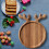 Træ Jule Antler Middagstallerken – 2 cm Tyk 5
