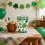 Service de table vert à motif trèfle pour la Saint-Patrick (16 pièces) 4