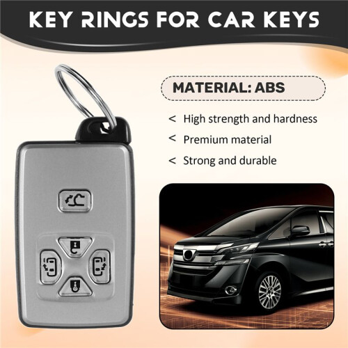 SamochóD  Card Remote Car Key Shell Case Fob 5 Button dla  Alphard Estima Vellfire 1
