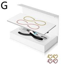 BQLQBQLQ Permanente armbandenset – DIY hartvormige sluiting voor stellen/vrienden/familie, kerst- en Valentijnscadeaus
