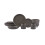 Σετ 2 Ίσιες Κούπες Bico Reactive Glaze Dark Grey, Κατάλληλες για φούρνο μικροκυμάτων και 4