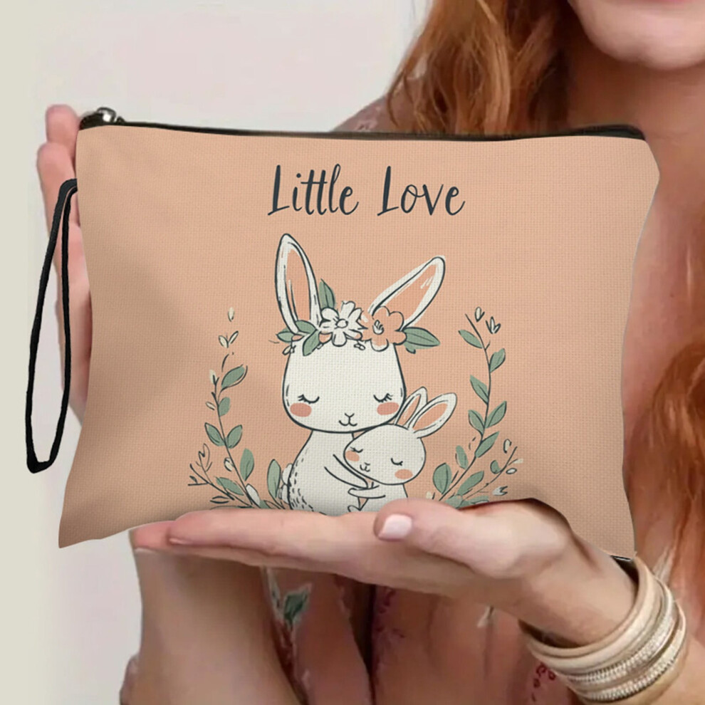 Easter Bunny Makeup Bag Foldable 9.8x6.7in