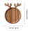 Træ Jule Antler Middagstallerken – 2 cm Tyk 2