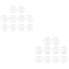 Kinderaccessoires Kleine Acryl Blanco Vellen Zitkaartjes Bordjes Multifunctioneel Graffiti Kind 20 stuks