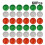 60 piatti di carta usa e getta per Natale (rosso/verde/bianco) 6