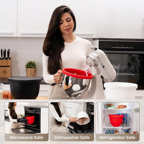 Επενδύσεις σιλικόνης για μίξερ KitchenAid Tilt-Head 5Qt – Ανταλλακτικές επενδύσεις μπολ, 1