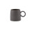 Σετ 2 Ίσιες Κούπες Bico Reactive Glaze Dark Grey, Κατάλληλες για φούρνο μικροκυμάτων και 3