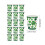 Service de table vert à motif trèfle pour la Saint-Patrick (16 pièces) 3
