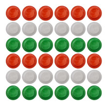 60 Stück weihnachtliche Einweg-Pappteller (rot/grün/weiß)