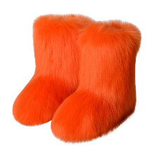 Botas de otoño para mujer, moda, color imitación, más cachemir, botas de nieve, 39 (EE. UU.: 6.5-7)