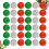 60 piatti di carta usa e getta per Natale (rosso/verde/bianco) 5