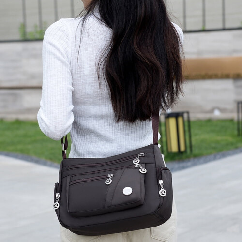 Γυναικεία τσάντα crossbody από καμβά με θήκη αποθήκευσης και τσάντες πολλαπλών τσεπών 2