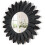 Black Boho Wall Mirror Wooden Frame 12 Inch 1