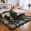 Floral Kitchen Runner Rug 2x6 ft Non-Slip Washable Boho 3