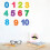 OUNONA Nummer Muursticker Diverse Kleuren 1 Set 2