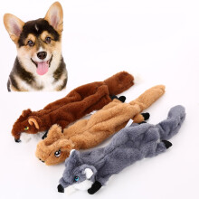 Brinquedo para cães com som de apito e textura crocante, sem enchimento, pelúcia resistente para cães pequenos e filhotes, brinquedo para