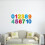 OUNONA Nummer Muursticker Diverse Kleuren 1 Set 5