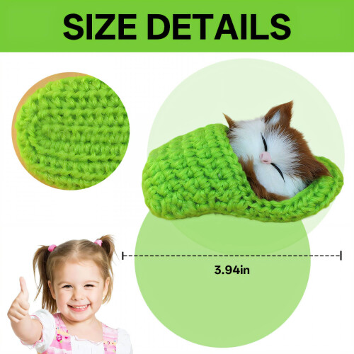 Peluche Chat Réaliste de 10 cm 1
