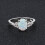 Opal Round Ring for Womens Natural Ring Engagement Ring Blue Gemstone Ring 4
