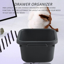 12 Pack Desk Drawer Organizer Tray Dividers Plastic Storage Bins Container for Kitchen Bathroom Office Bedroom Makeup