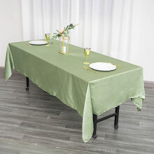 Éadach Boird Dronuilleogach Satin 60" x 102" Línéadach Boird Glas Saoi