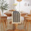 Τραπεζομάντιλο από βαμβάκι boho 12x47 ίντσες με φούντες – Ρουστίκ στυλ αγροικίας για 4