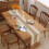 Τραπεζομάντιλο Boho 12x55 ίντσες, χειροποίητο βαμβακερό με φούντες, ρουστίκ στυλ 3