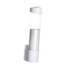 Wall Mounted Disposable Cup Holder with Adhesive, Large Capacity Paper Cup Dispenser for 7.6cm Cups
