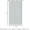 Light Grey Blackout Curtains 52x72 in Silver Palm Pattern 8