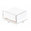 BMLR1 4 3/8"Μ x 4 3/8"Π x 2"Υ, Λευκό (Συσκευασία των 50) 4