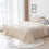 Κουβέρτα Fleece Twin 60x80", Μπεζ – Μαλακή, Βελούδινη, Ζεστή, Άνετη Ριχτάρι με Κρόσσια Pompom 4