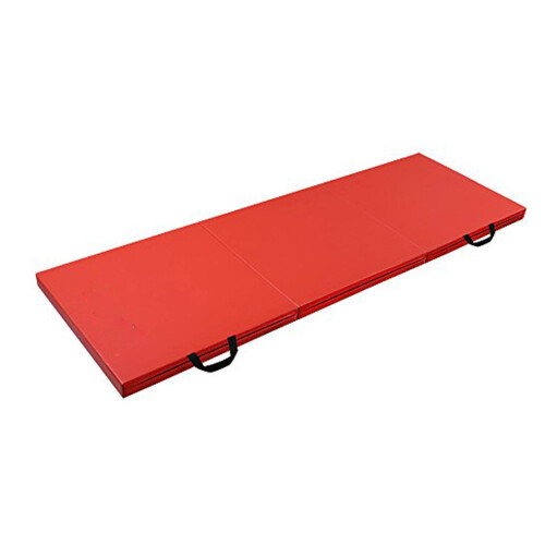 Red Thick Folding Gymnastics Exercise Mat for Home Gym 1